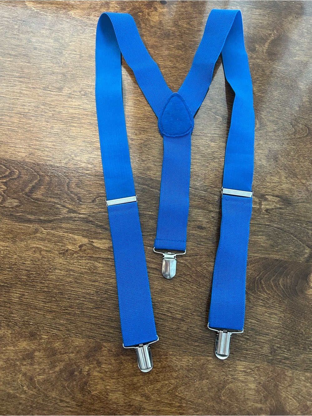 Elastic Blue Suspenders